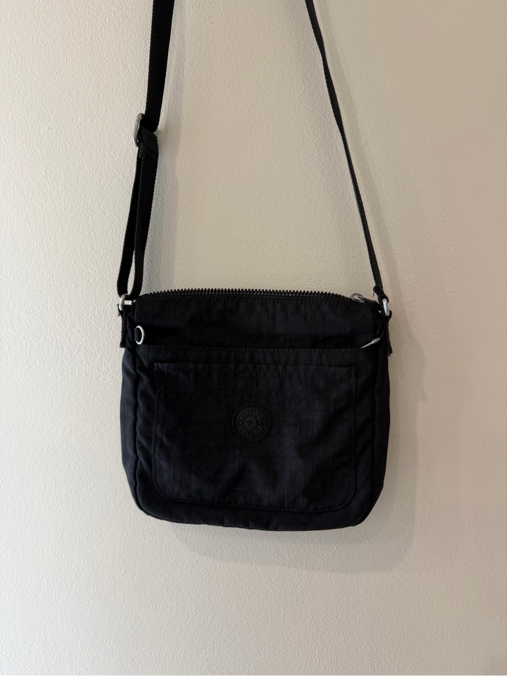 Kipling Black Nylon Crossbody Bag